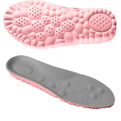 Soft Comfortable Shock-Absorbing Insoles, Unisex Cushioned Insoles with Universal Fit, Breathable Sweat-Absorbent Design for Sports Shoes, Eva Cushioning Insole