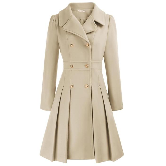 VVZ 2026 Spring New Arrival Women’s Simple Button-Up Long Coat – Classic Lapel Design with Pockets, Easy Everyday Outerwear for Autumn and Spring VVZ 2026 Spring New Arrival Women’s Simple Button-Up Long Coat – Classic Lapel Design with Pockets, Easy Everyday Outerwear for Autumn and Spring