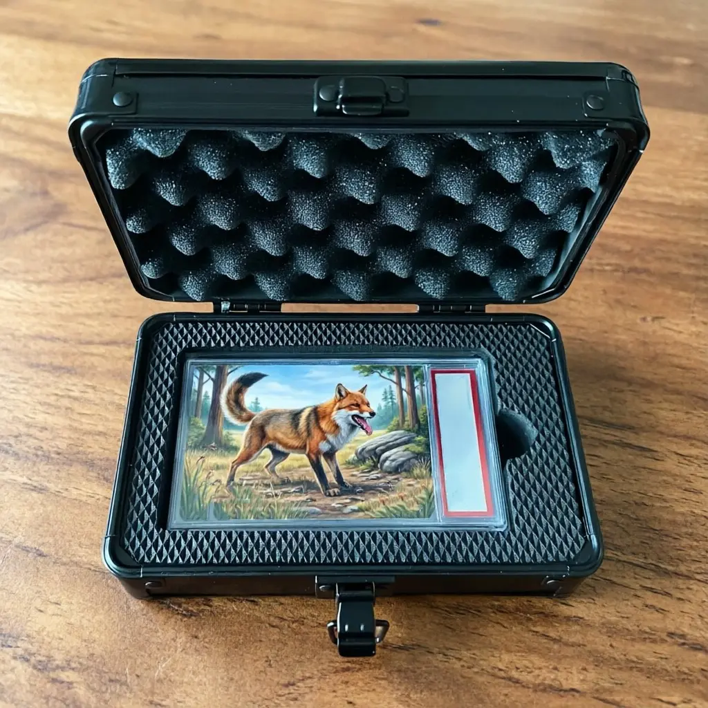 1pc/2pcs For PSA CGC Graded Card Storage Box Case, Single Card Slab Holder, Aluminum Alloy Storage Box for Trading Card Slab for PTCG TCG Games Cartoon Sports Cartoon Games Graded Card Slab (Card Not Included)