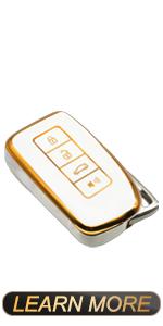 Key Fob Cover Compatible with Lexus RX ES GS LS NX RS GX LX RC LC is Smart 4 Buttons TPU Remote Keyless Key Fob Case Protection Shell Accessories, Red