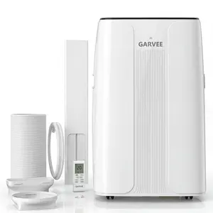 14K BTU Smart Portable AC Unit – App Control, Drainage-Free, Quiet Fast Cooling, Air Purification, LCD, 24H Timer, 800 Sq.Ft, Black Home AC
