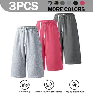 summervibes Men’s solid-color shorts, men’s bermuda shorts, athletic casual shorts with a belt and pockets, breathable summer casual wear for men, summer shorts