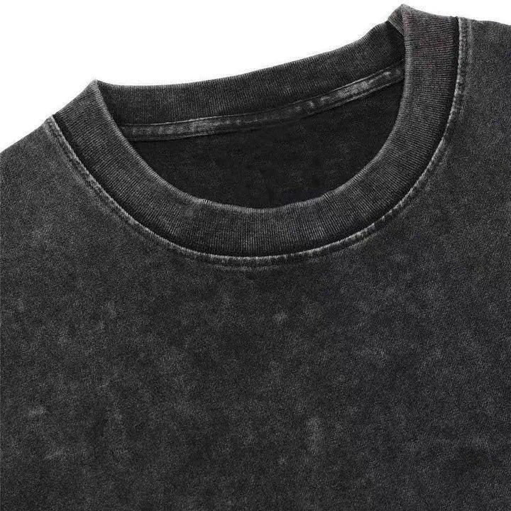 Unisex Christian "God Heals" T-Shirt - 230g Heavyweight Pure Cotton, Vintage Retro Washed Single-Sided Print, Comfortable Street Style Fall Shirt, Christian Scripture Gift Valentine's Day Valentine's Day gift hooded sweatshirt round-neck sweatshirt