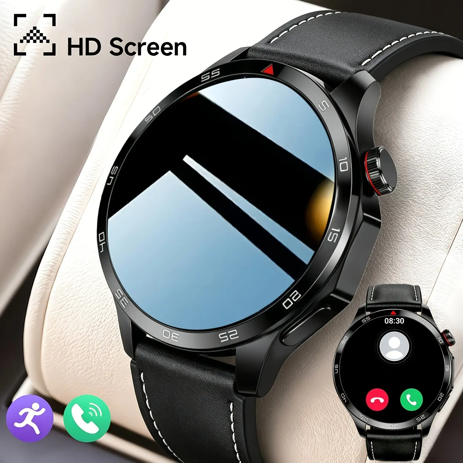 2026-HD Smart Watch Band, High Definition Full Touchscreen, Digital, Unisex Design, Wireless Calling/sms, Multiple Sports Modes, Fitness Tracker