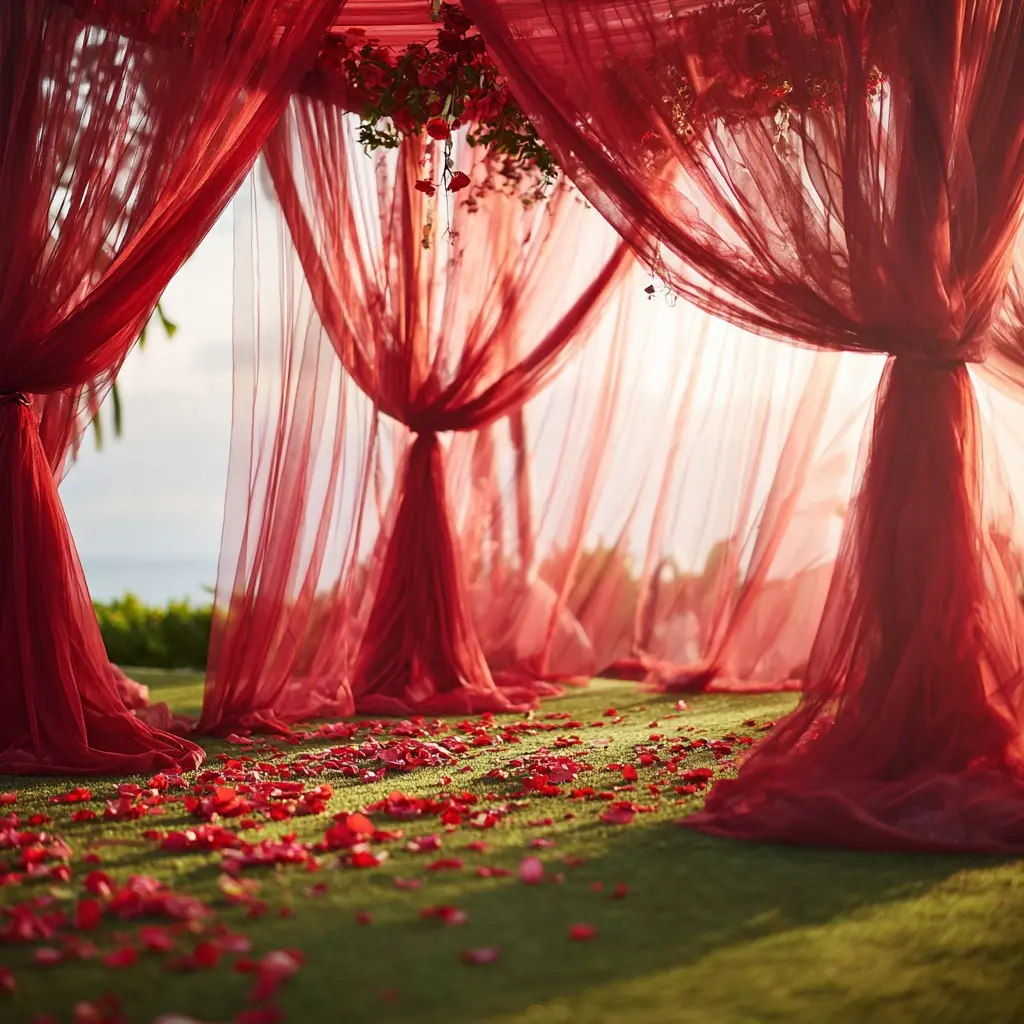 High-End Wine Ceiling Hanging for Weddings, Polyester Fabric, Transparent Material, Perfect for Wedding Decorations, Valentine's Gift