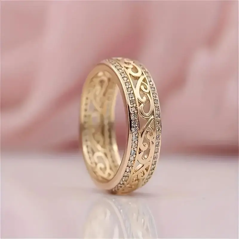 Elegant Timeless Pattern Birthstone Stackable Ring - Anniversary, Engagement, Wedding & Bridal Jewelry | High-Quality Women’s Accessories for Festive & Daily Wear Stacking Rings