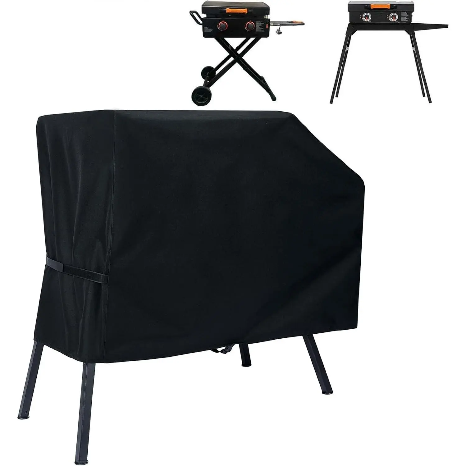 Waterproof Griddle Cover for Blackstone 17-Inch and 22-Inch Griddles (Including Hood-and-Stand Models), Windproof, UV-Resistant Accessory (Cover Only), For 22"