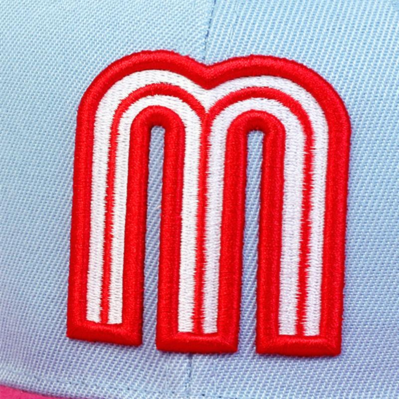 2026 Breathable Adjustable Baseball Cap, Unisex Mexico Flag Letter M Flat-Brimmed Cap, Casual Hip-Hop Street Style Dad Hats, Lightweight Design, for Sports, Travel and Daily Wear, Suitable for All Seasons