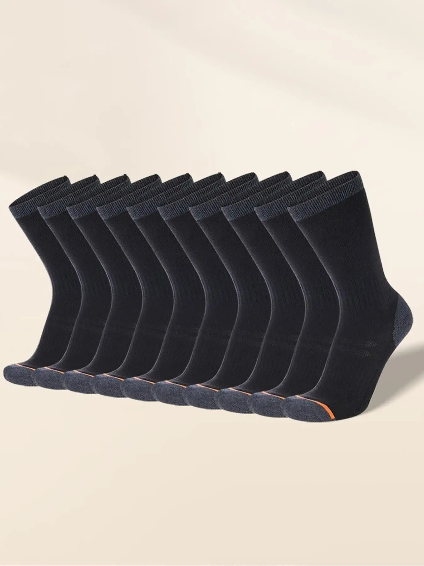 Boys' Crew Socks 6/10/12 Pairs, Casual Soft Socks, Casual Sports Mid-Calf Socks, Simple Versatile Student Socks, Breathable Comfort Fit Ages 8-16 Teen Socks