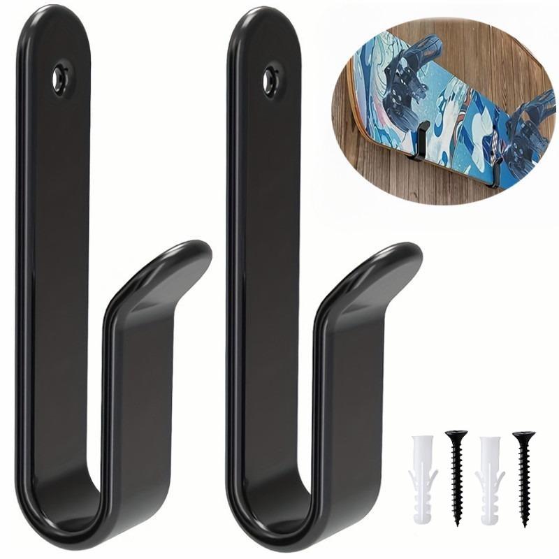 Wall Mounted Snowboard Bracket, 2 Counts/set Surfboard Skateboard Hanging Rack, Indoor Horizontal Display Clip, Home Organizer