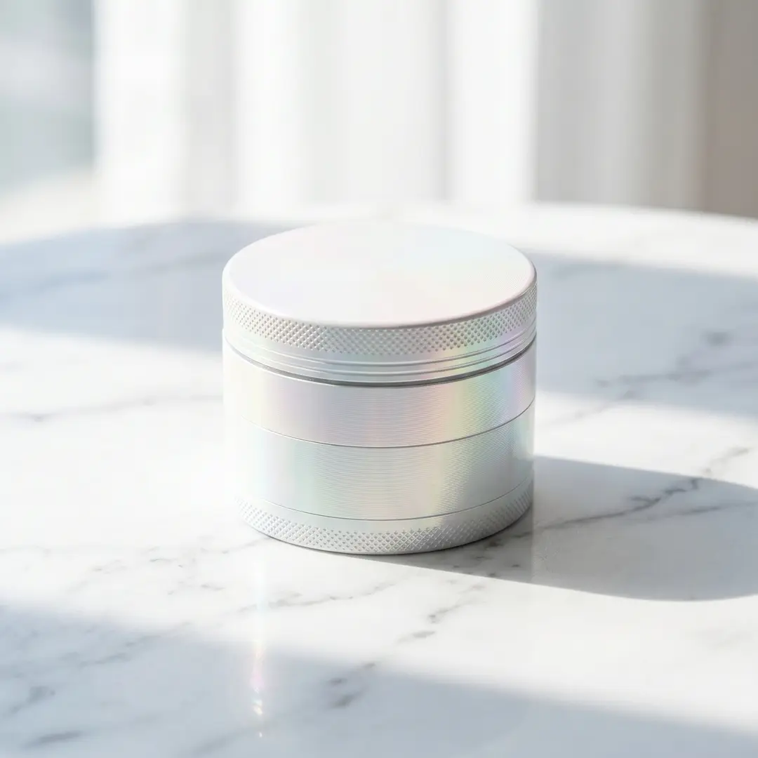 1.97 inch 50mm White Gradient Pattern Spice Grinder Metal Manual Four Layer Salt Grinder Pepper Mortar Spice Zinc Alloy Seasoning Spice Grinder Kitchen Cooking Accessories Kitchen Tool Gift Kitchenware Kitchen Gadgets