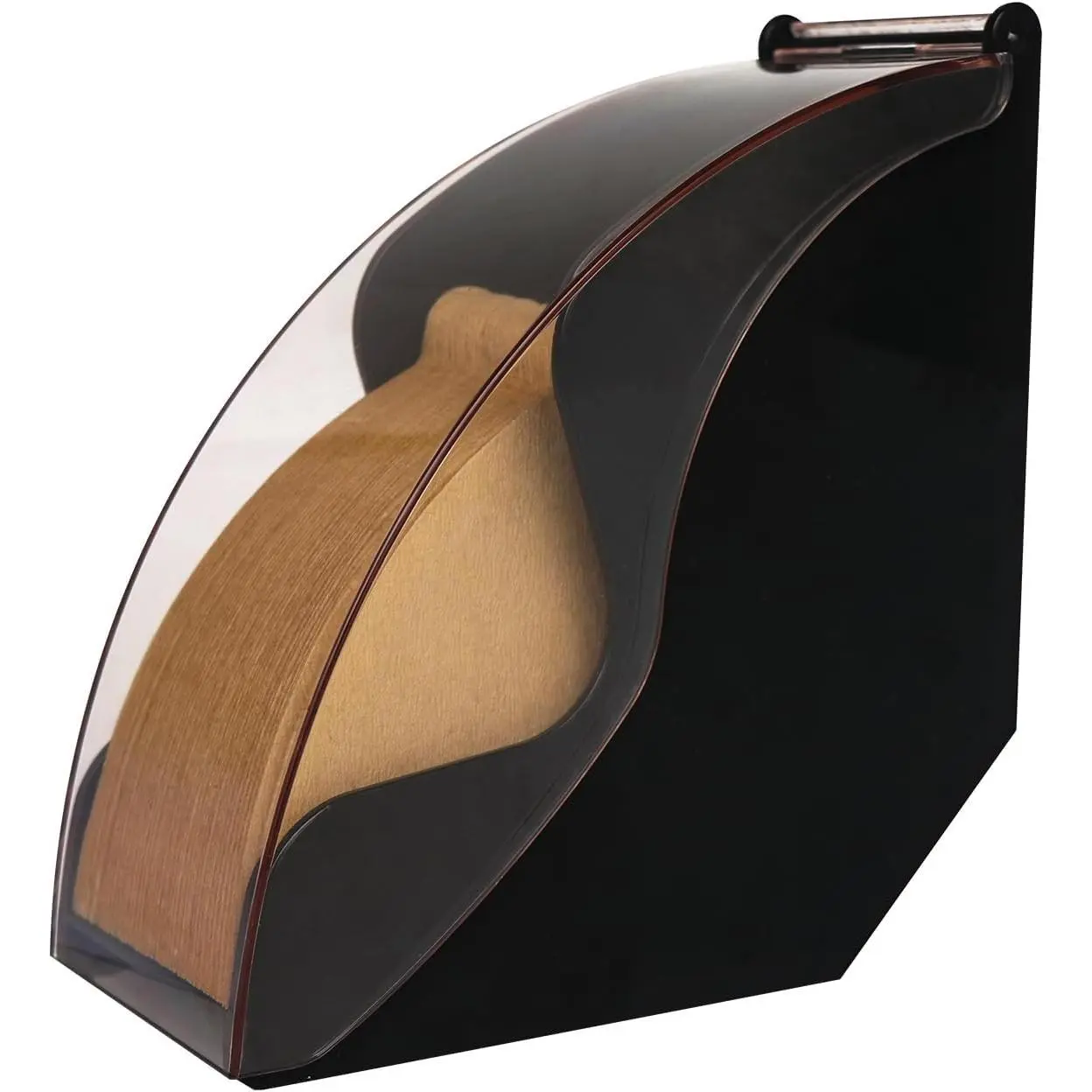 Coffee Filter Holder for Organizer and Coffee Station Accessories (Black)