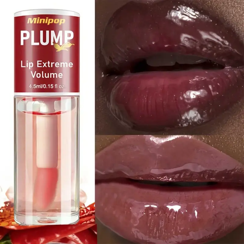 Chili Heating Lip Plumper, Create European & American Full Lips, Hydrating Clear Lip Gloss, Glossy Lip Balms, Volumizing Lip Oil, Emergency Lip Care Essential, Glossing Lip Balm, Lip Essentials
