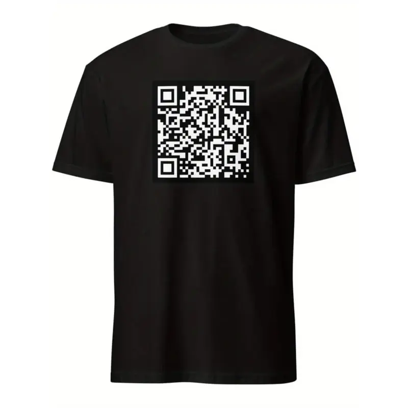 Father's Day Gift,NG Show Me Them Titties Scannable QRCode Short-Sleeve Unisex T-Shirt