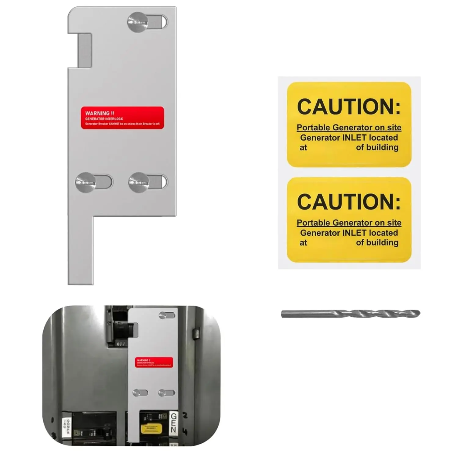 Generator Interlock Kit for Square D Vertical Breaker Panels