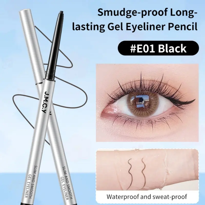 Velvet Smooth Gel Eyeliner Pen, Long-Lasting Smudge-Free, Ideal for Beginners, Daily Makeup & Party Eye Makeup, Perfect for All Occasions