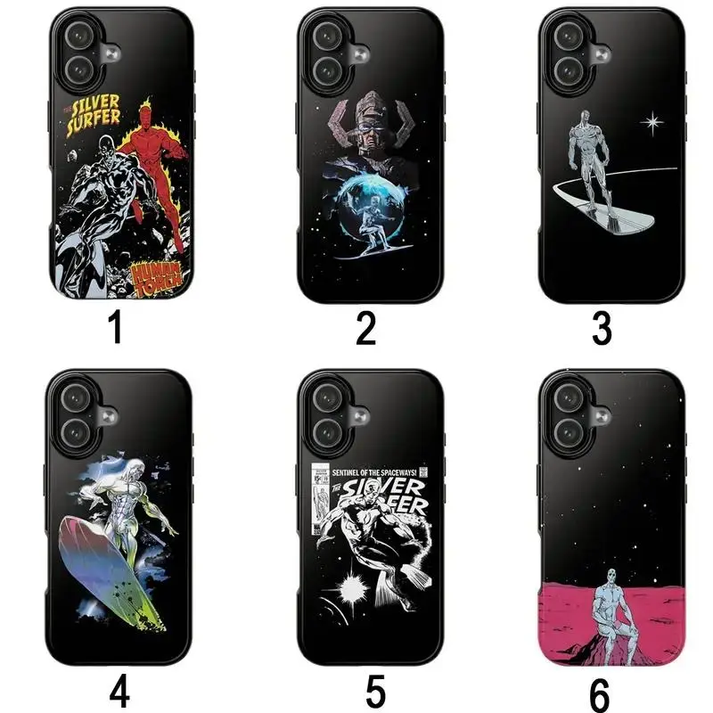 The Silver Surfer Phone Case for iPhone For Samsung, Phone Accessories, Cute Phone Case, Fashion Case, Suitable for iPhone 17-11 Pro Max/Plus and  Samsung Galaxy S23-25