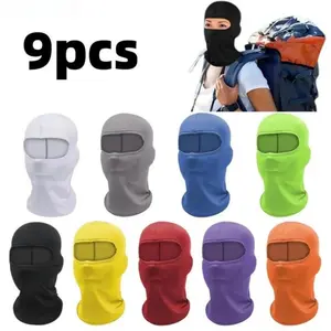 6/9 Pack 15.7in UV Protection Neck Gaiter, Windproof Full Face Cover Mask, Light Helmet Liner Accessory for Cycling Motorcycle Outdoor Sports & Daily Makeup Use summerwins