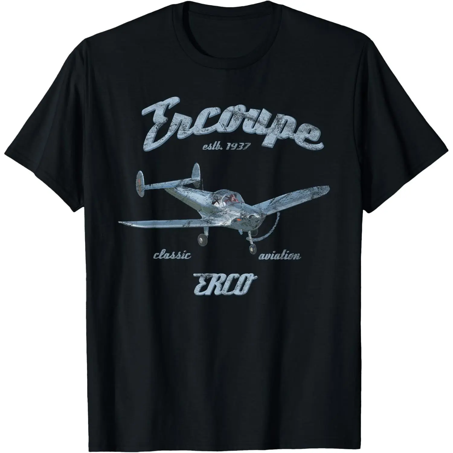 Ercoupe Airplane Classic Aviation Pilot Vintage T-Shirt