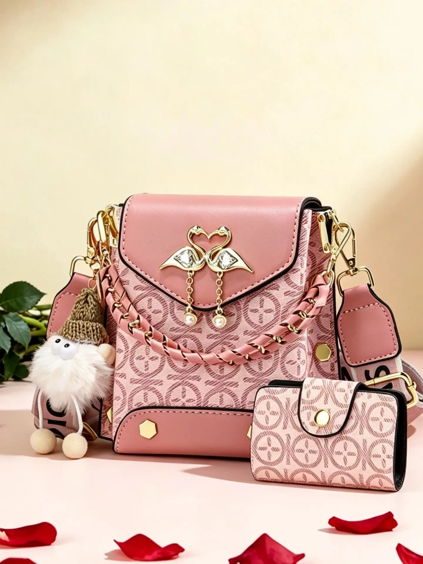 Women's Crossbody Shoulder Bag, Crossbody Bag Set, Fashionable Bags, Simple Casual Design for All Seasons, Perfect Gift for Birthdays and Valentine's Day