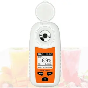 3-in-1 User Friendly Refractometer 0.1% Resolution Accurate Sugar Measurement Digital Display for Fruits & Liquids Easy to Read Fruit Sweetness Analyzers