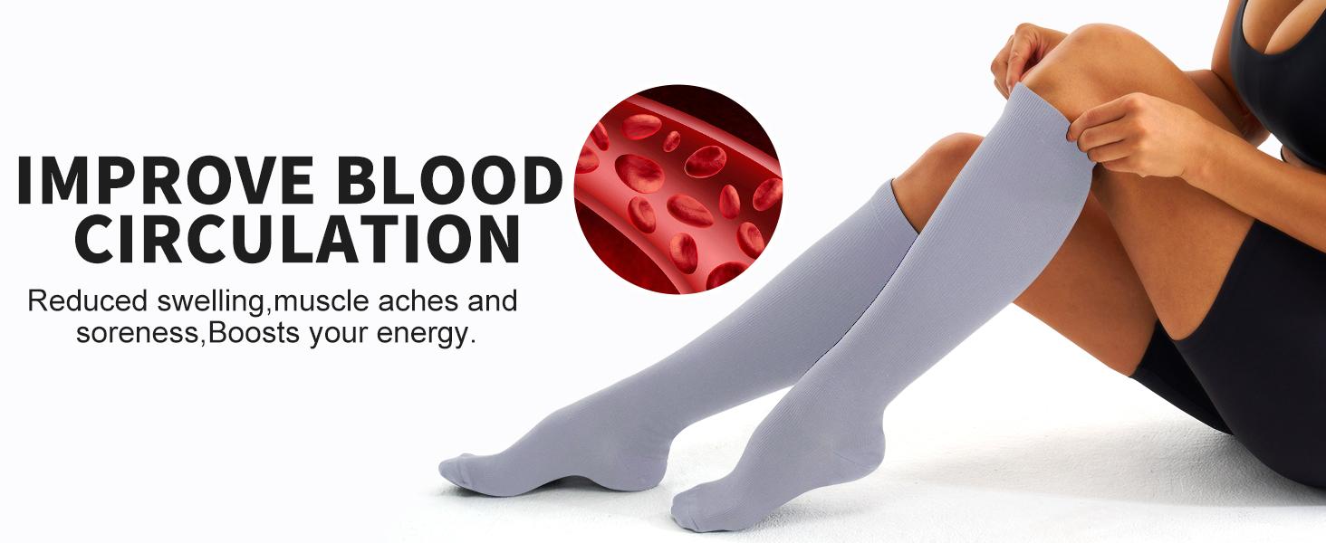 Compression Socks for Women & Men (3 pairs) - Best Support for Nurses, Running, Hiking, Recovery & Flight Socks Compression Socks for Women & Men (3 pairs) - Best Support for Nurses, Running, Hiking, Recovery & Flight Socks