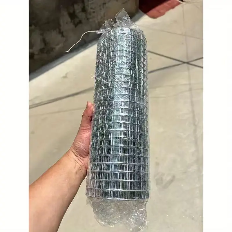 Rust-Resistant Iron Metal Mesh Roll, Heavy-Duty Galvanized Welded Mesh, Ideal for Chicken Coops, Gardens, Pet Fences, Tree Protection