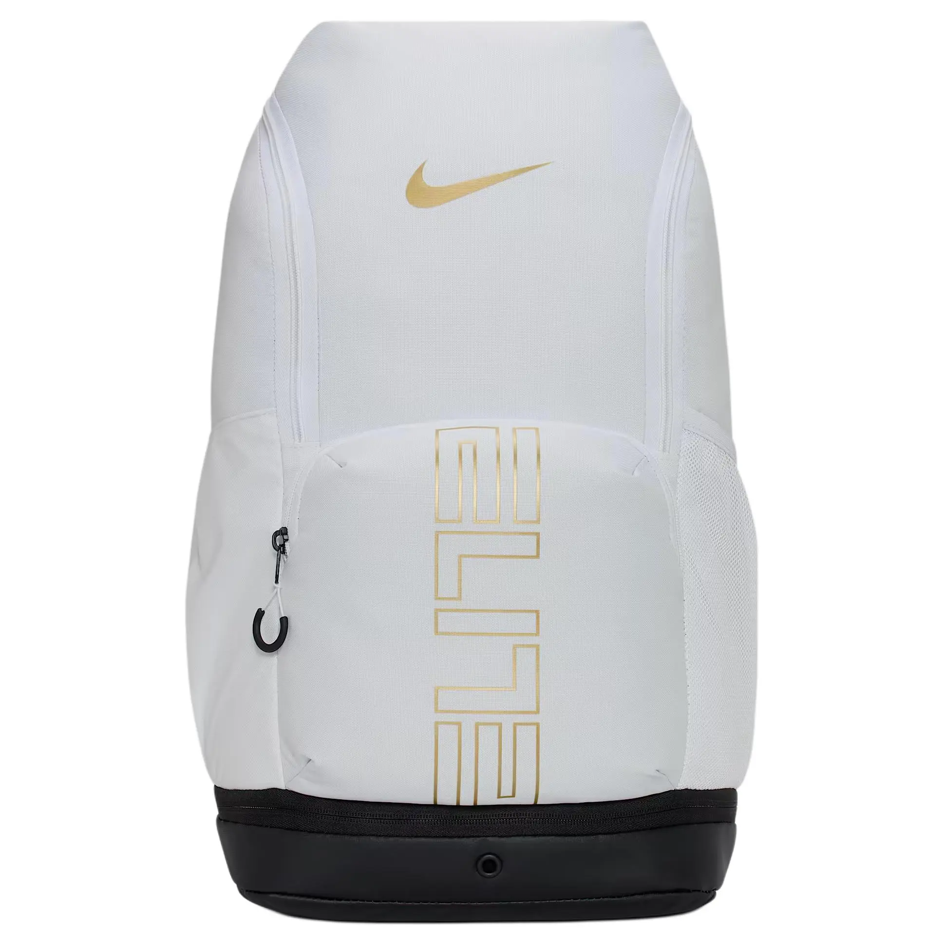 Nike Varsity Elite 32L Polyester Backpack for Men and Women, Front Logo Print, White