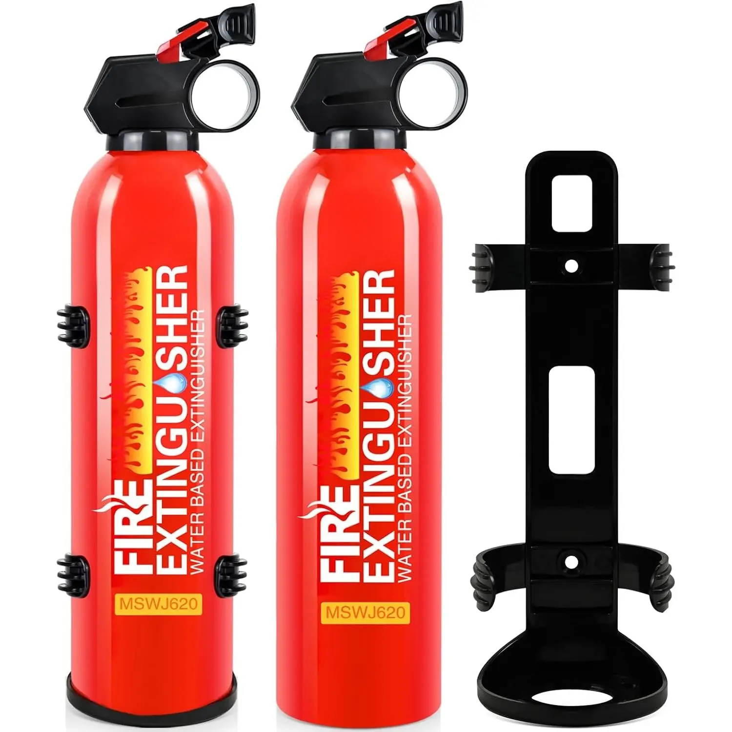 Fire Extinguisher for Home with Wall Mount - 2 Pack Upgraded 8-in-1 Portable Fire Extinguisher for Car Vehicle Boat House Kitchen, Water-Based Fire Extinguisher for A, B, C, K Fire