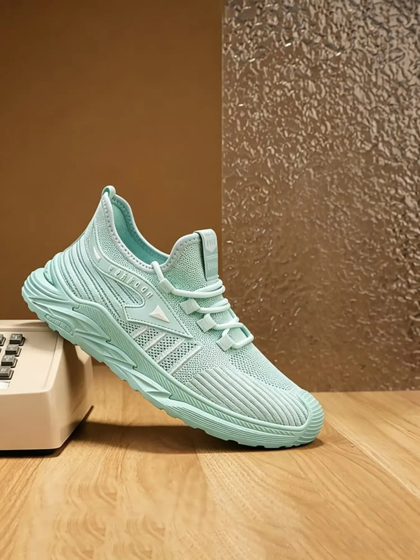 Men's Breathable Textile Sport Shoes, Casual Style, Durable Anti-Slip Sole, Ideal for Daily Use, Perfect for Running & Walking
