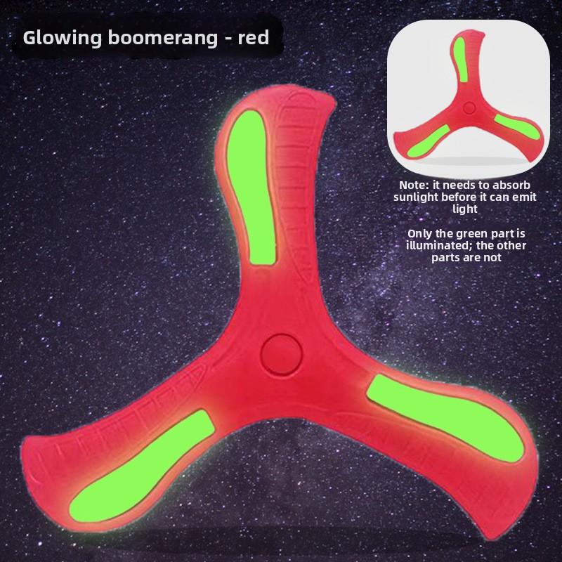 Outdoor Sports Children's Toys Park Outdoor Sports Darts Frisbee Cool Children's Luminous Boomerang Soft Label