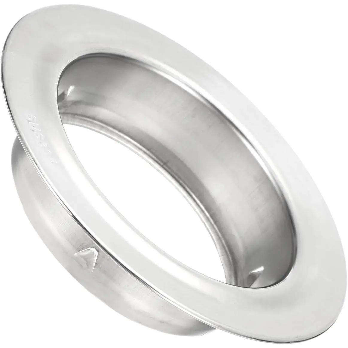 4 Inch(100mm) Pipe , Round Wall Flange 304 Stainless Steel Straight Pipe Flange for Wall Floor Ceiling Opening Air Conditioner Dryer Vent Hose,