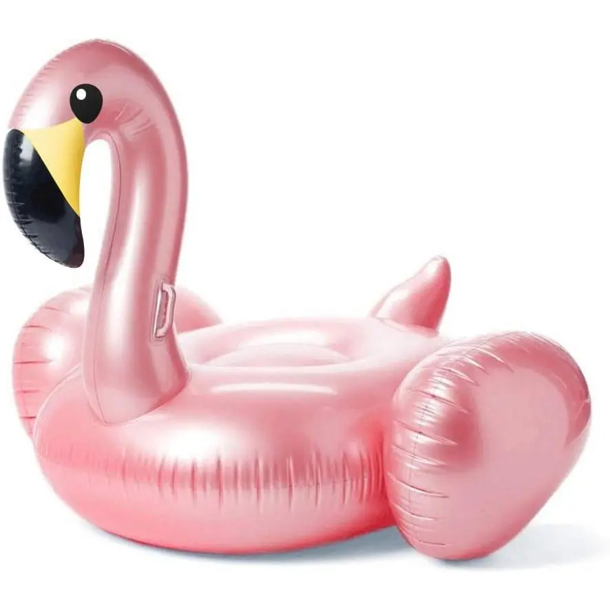 XL Giant Inflatable Flamingo Pool Float with Fast Valves, Beach Fun Water Sports Accessory for Adults, Summer Swimming Lounge Raft, Outdoor Party Decor Toy
