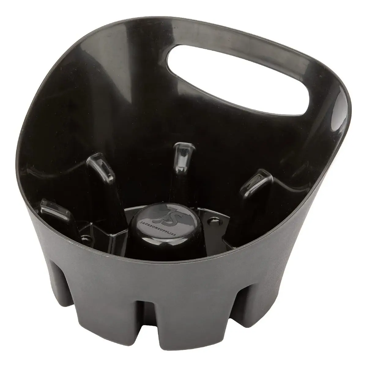 Heavy Duty Toilet Plunger Tray Holder, Durable Universal Black Plastic Tray for Compatible Plungers, Bathroom Storage Accessory for Drips Away & Floor Cleanup