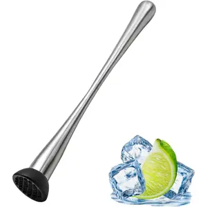 Muddler for Cocktails,Stainless Steel Muddler Tool for Bar and Drink,Fruit Smasher