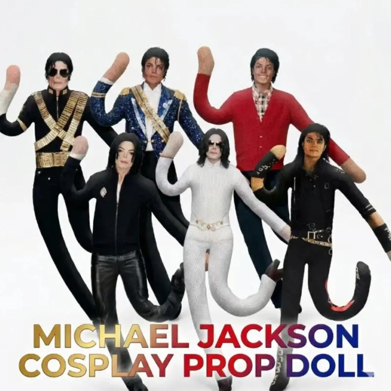 28cm Poseable MJ Wire Doll Built-in Bendable Wire Frame Multiple Costumes Abstract Mannequin Doll Singer Collectible Toy Gift For Fans
