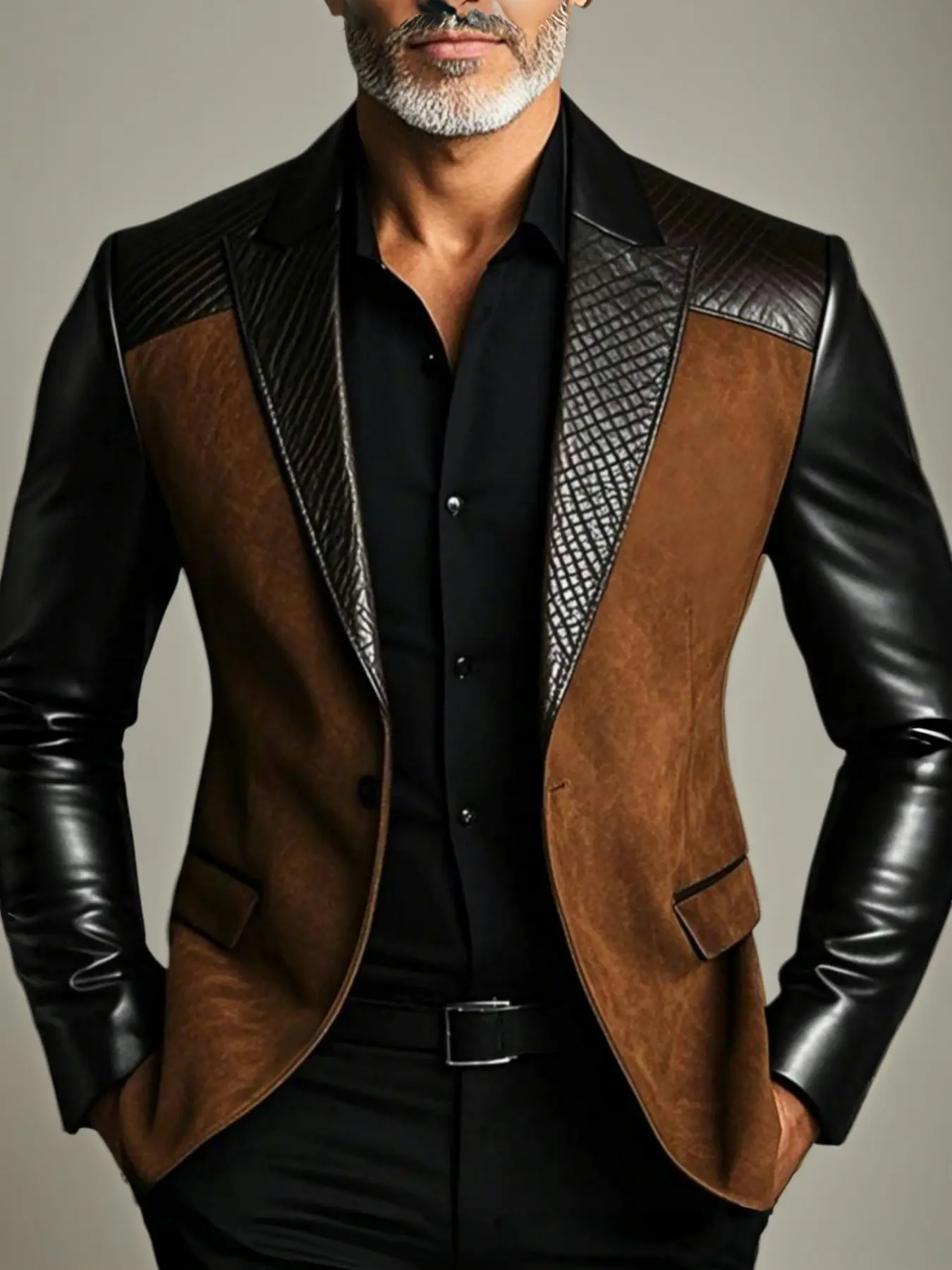 Men's Lightweight Business Style Blazer, Single Piece Suit Jacket, Lapel Design, Professional Outerwear for Men, Elegant Formal Wear