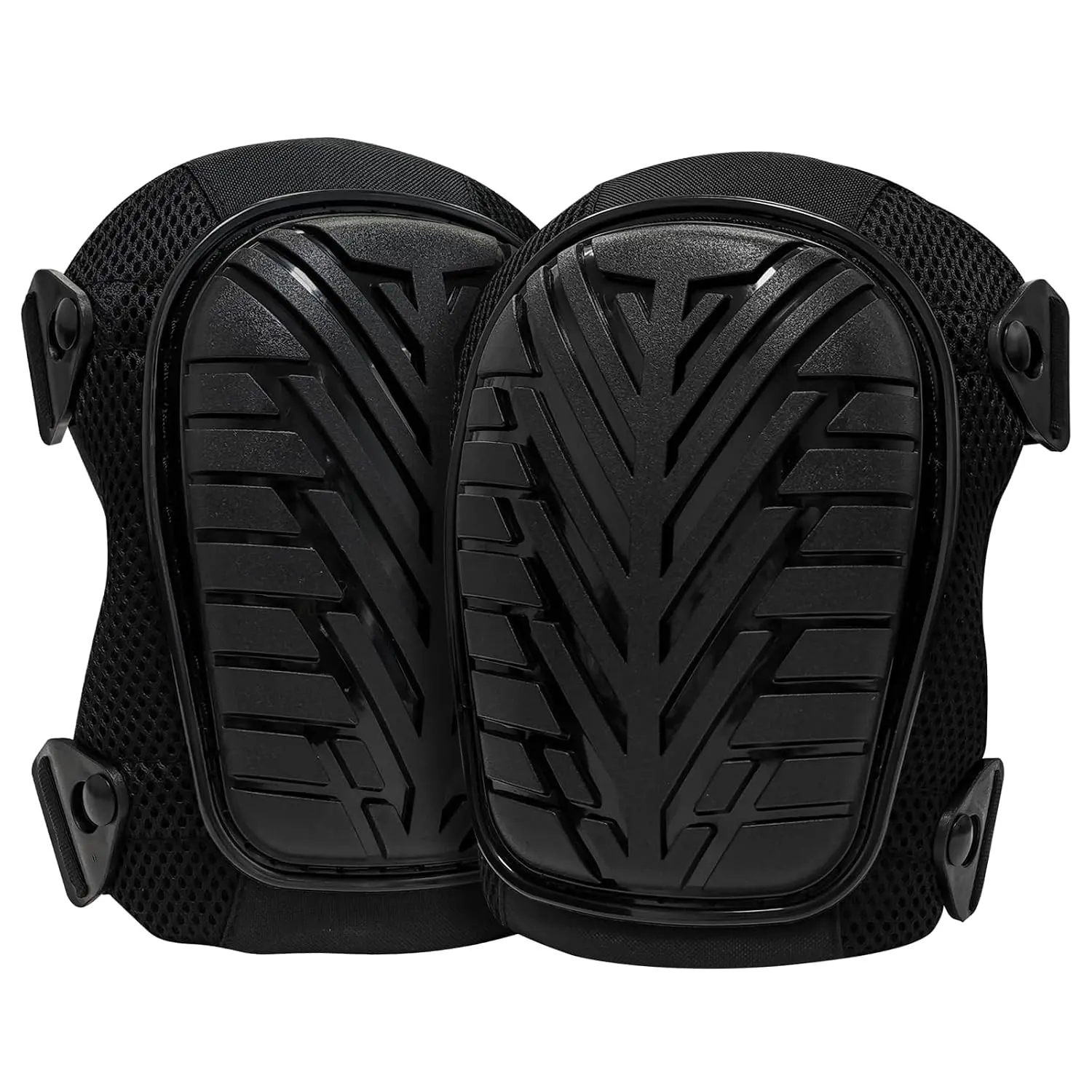 Work Knee Pads TPE Shield Gel Core 1 Pair Breathable Mesh | Black,900D Oxford Fabric,Hard Shell,Breathable 3D Mesh,Quick-Release Buckles,Non-Slip,For Construction,Gardening,Flooring