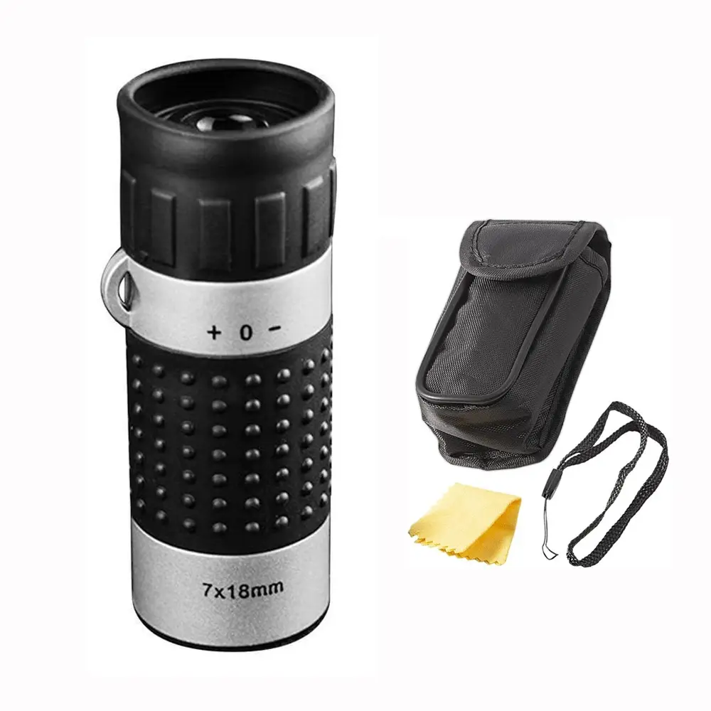 7x18 Monocular Telescope with Rangefinder, Compact and Elegant, Ideal for Golf Course, Outdoor Hiking, Concert Viewing, Lightweight Design, Portable Telescope, Outdoor Monocular Telescopes