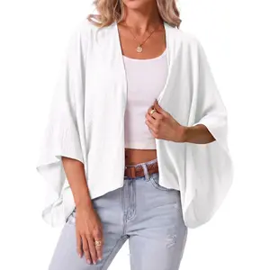 Wardrobe of a beautiful girl   GRECERELLE Women's Summer Lightweight Cardigan Open Front Casual Loose Cropped Kimono Oversized Cover Ups