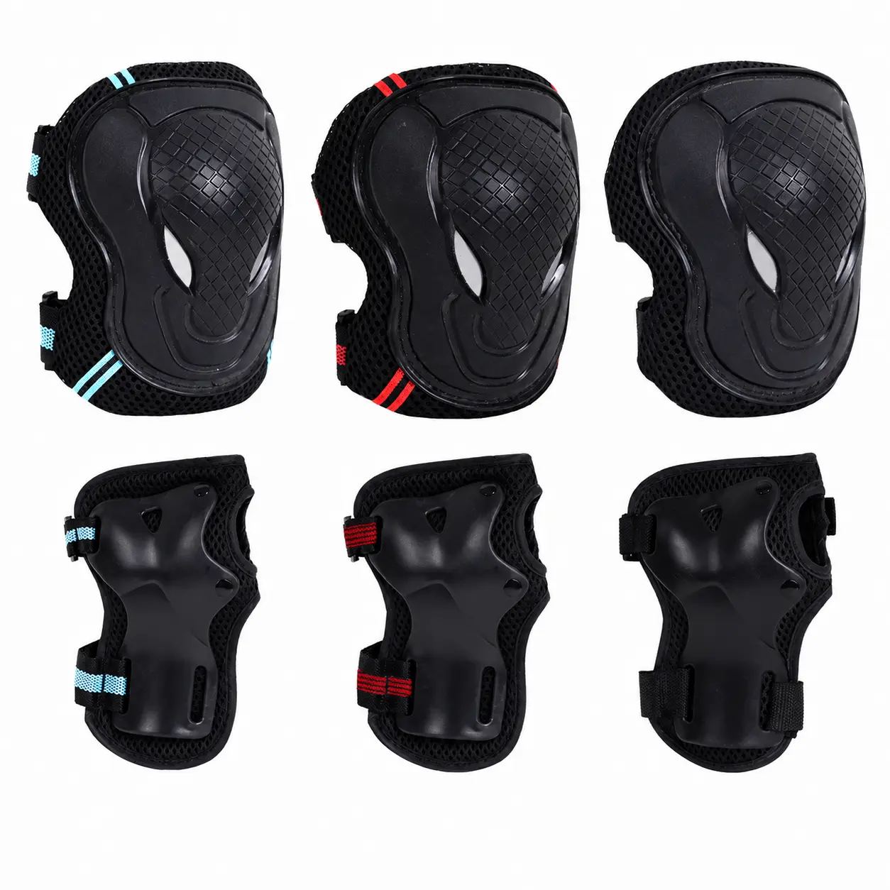 High-Performance Adjustable Knee Pads for Roller Skating, Skateboarding - Breathable Foam Cushioning, Secure Elastic Straps, Unisex Fit for Adults Youth, Durable Abrasion-Resistant Shell Protection