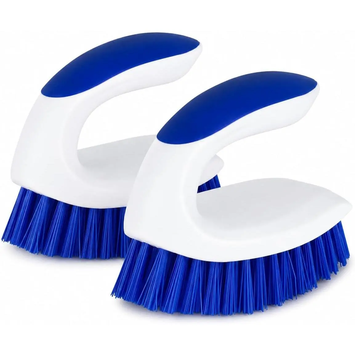 2 Pack Scrub Brushes, Cleaning Brush with Stiff Bristles, Handheld  for Bathroom, Shower, Tile, Carpet, Bathtub & Floor | Cleaning Brush with Stiff Bristles, Handheld  for Bathroom, Tile, Carpet, Bathtub & Floor