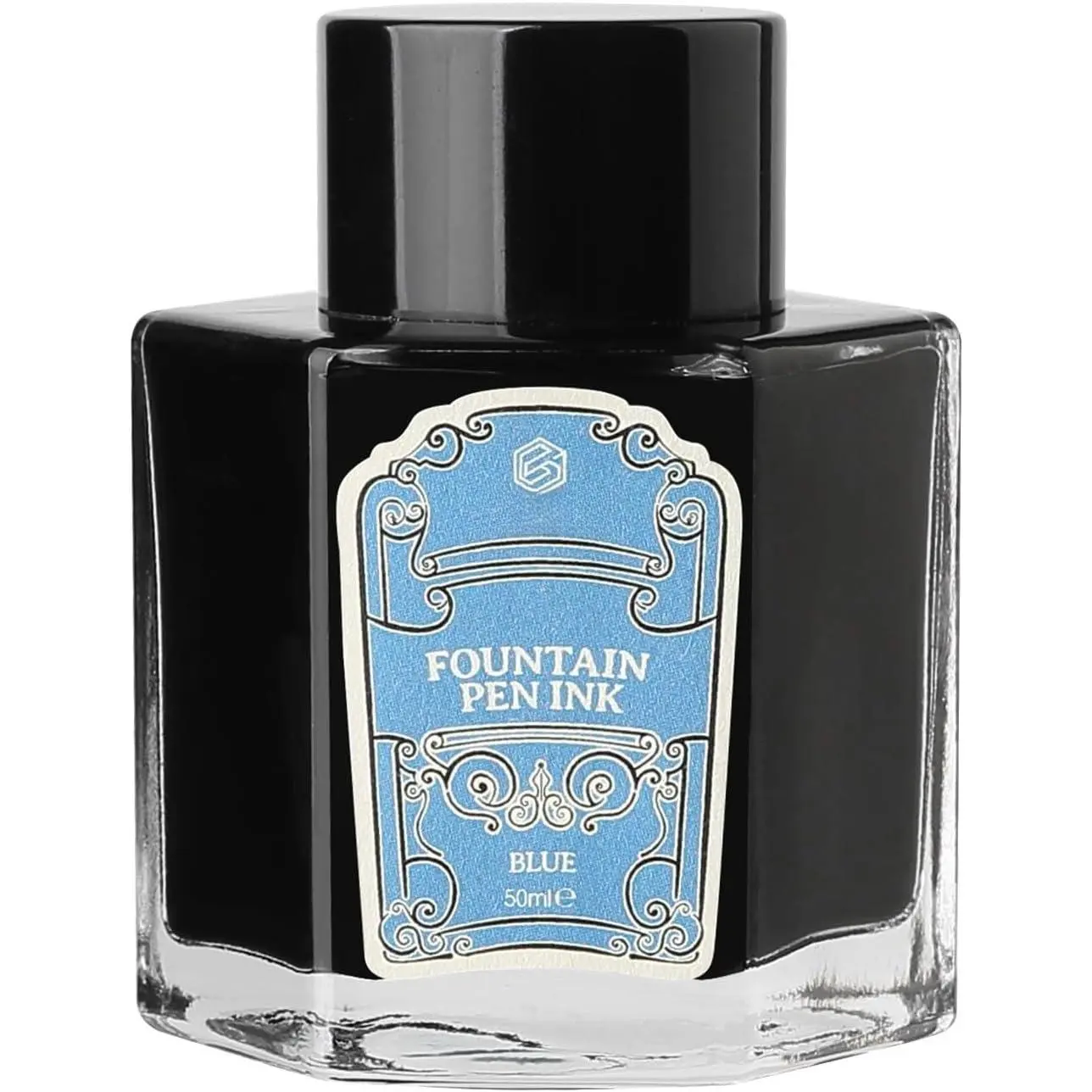 Fountain Pen Ink - 50ml Non-Carbon, Dye-Based Ink Bottle for Smooth Writing -  Drying,  Colors, Clog-Free Formula, Compatible with Fountain Pens, Dip Pens Calligraphy LL711(Blue)