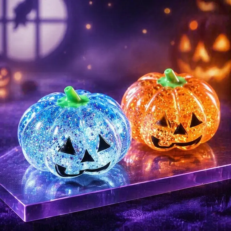 Cute Halloween Pumpkin Squishy Toy, Slow Rebound Stress Relief Ball, Soft ASMR Fidget Sensory Toy, Funny Prank Gift for Kids Adults, Halloween Party Favors