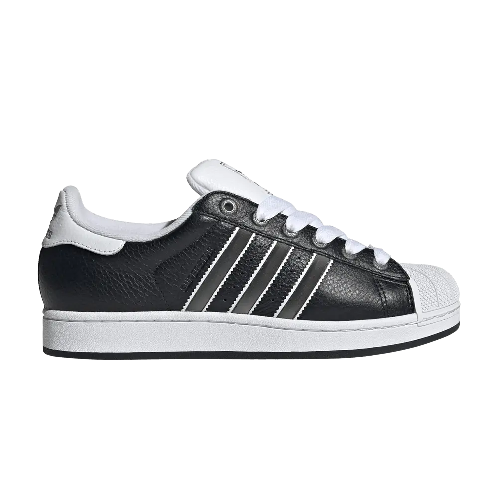 adidas Superstar 2 'Black Lenticular Stripes' (Unisex) Core Black/Matte Silver/Cloud White sneakers JQ3209