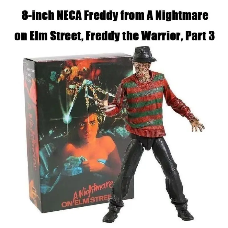 8-Inch Neca Freddy Krueger Statue, Home Decor Desktop Figurine, Character Figurine, Perfect for Birthday Gifts, Halloween Parties, Easter Presents