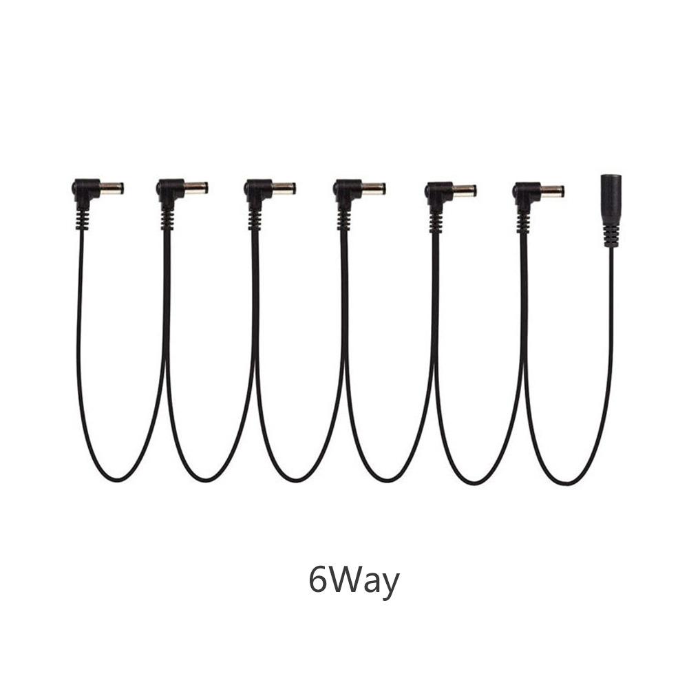 9V electric guitar effects pedal power cable, RCA cable, angled connector, 1 to 3/4/5/6/8 multi-connector
