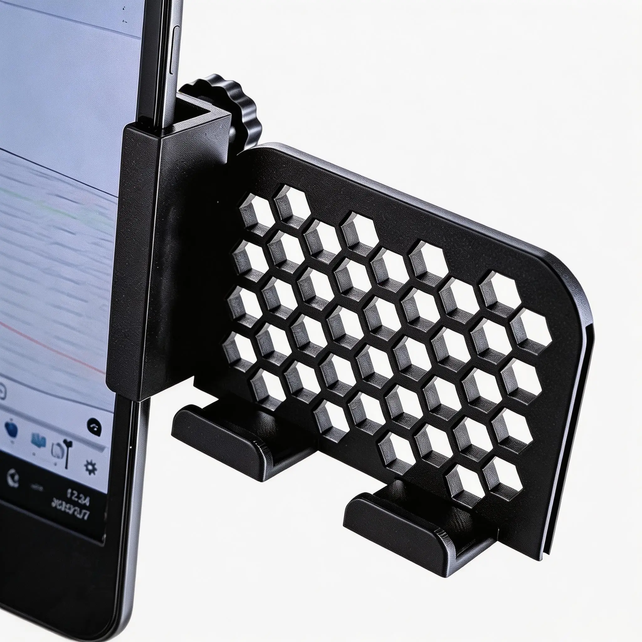 Adjustable Computer Monitor Phone Stand, Car Screen Mount, Practical Dual Use, Essential for Work and Live Streaming, Mobile Accessories
