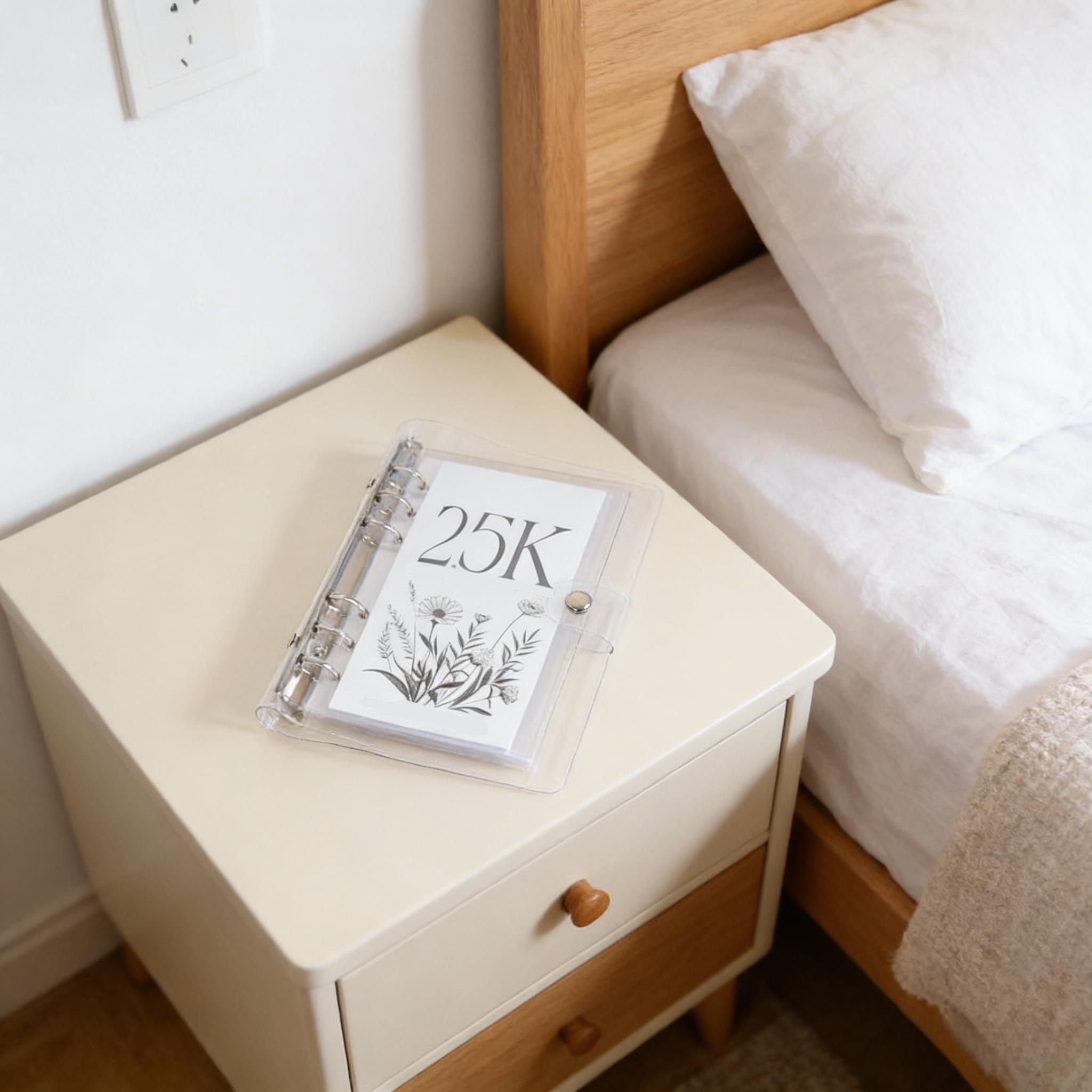 A6 12 Month Money Saving Challenge Binder, 1 Count Money Saving Budget Binder with Cash Envelopes, Savings Challenges Book for Home Office, 2026 New year Valentine's Day Gift