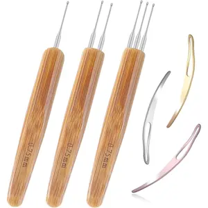 6 count Dreadlock Crochet Hooks for Hair, Durable 0.75mm Dreadlock Crochet  with Interlocking Tool for , Excellent for Maintaining Real Dread Loc